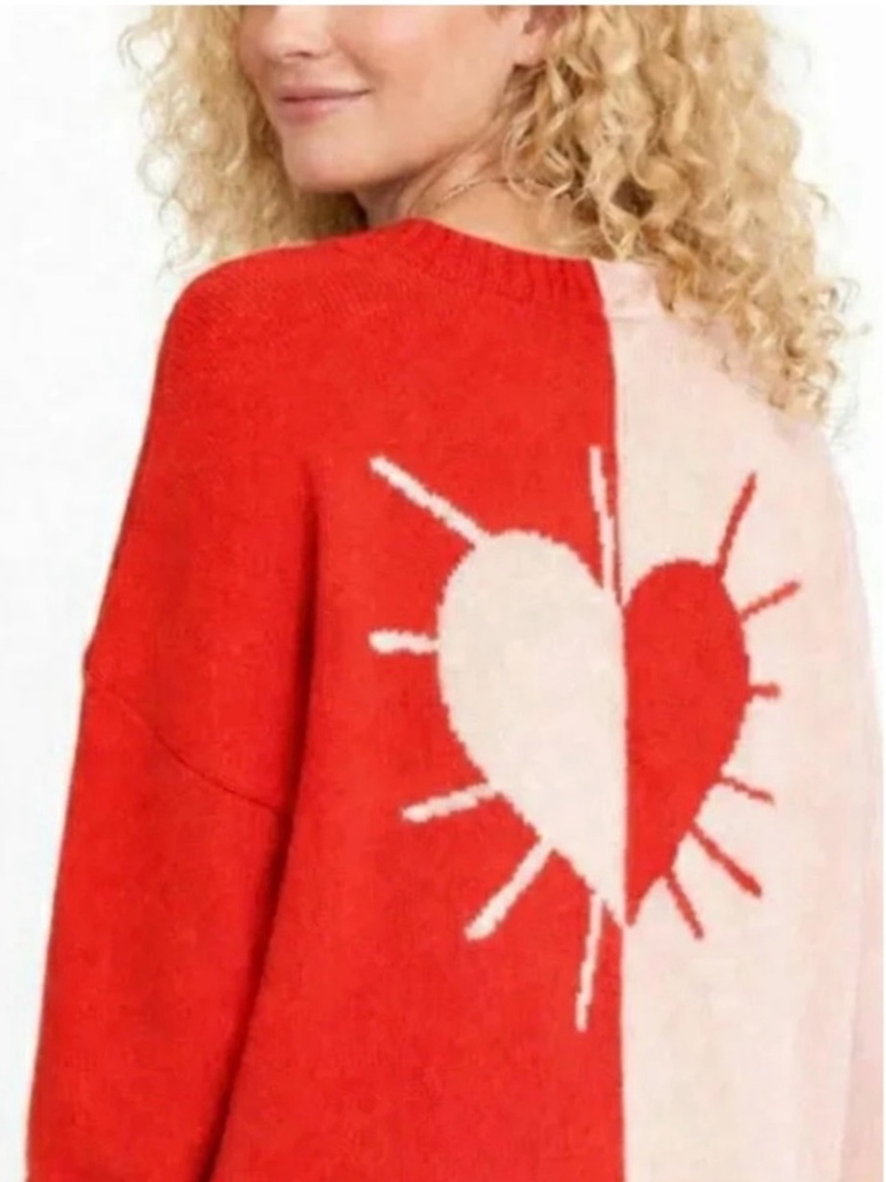 Kerri Rosenthal XOKR Color Blocked Sunburst V-neck Sweater XSmall - Picture 13 of 13